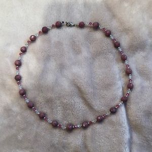 Woman’s handmade necklace